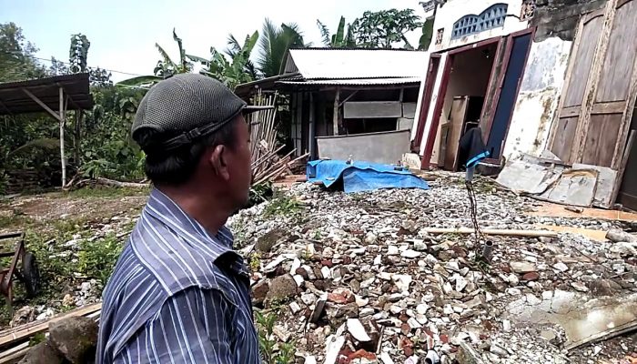 Akibat Tanah Gerak, Sejumlah Rumah di Tanen – Rejotangan Alami Kerusakan