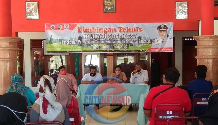 Pemerintah Desa Kedungwaru Tulungagung, Selenggarakan Bimtek Relawan Pokja Pendataan SDGs Tahun 2021