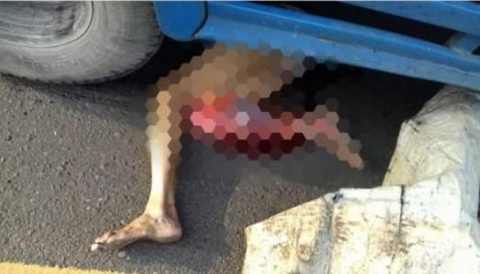 Hedak Berangkat Kerja, Nenek Asal Kediri Jatim Disruduk Truk