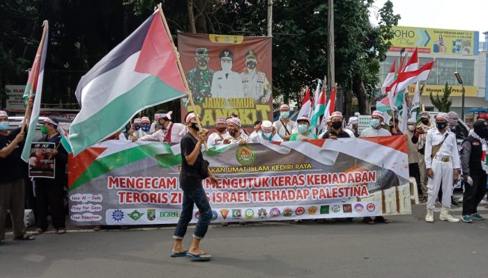 Pergerakan Umat Islam Kediri Raya, Gelar Aksi Solidaritas Untuk Rakyat Palestina