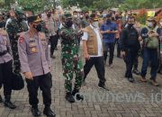 Kapolri, Panglima TNI dan Kepala BNPB Tinjau Penanganan Covid-19 di Kediri