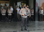 Penerapan Hari Pertama PPKM Darurat, Polda Jatim Berangkatkan Patroli Show Of Force