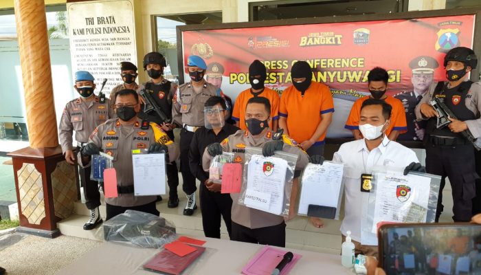 Polresta Banyuwangi Bongkar Pembuatan Tes Rapid Antigen Palsu