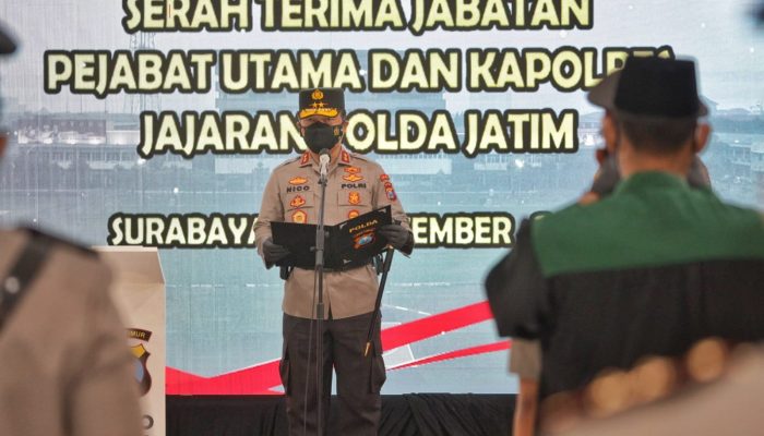 Kapolda Lantik Pejabat Baru Jajaran Polda Jatim