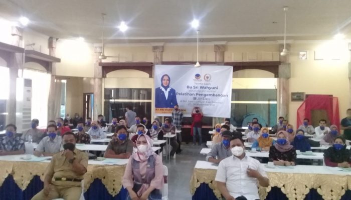 Anggota DPR RI Hj Sri Wahyuni S.Sos Gandeng Balai Besar Prakarsai Pelatihan Pengembangan Badan Usaha Milik Desa di Kabupaten Ponorogo