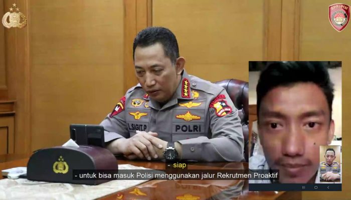 Kapolri Wujudkan Mimpi Teuku Tegar Atlet Peraih Emas PON Jadi Polisi