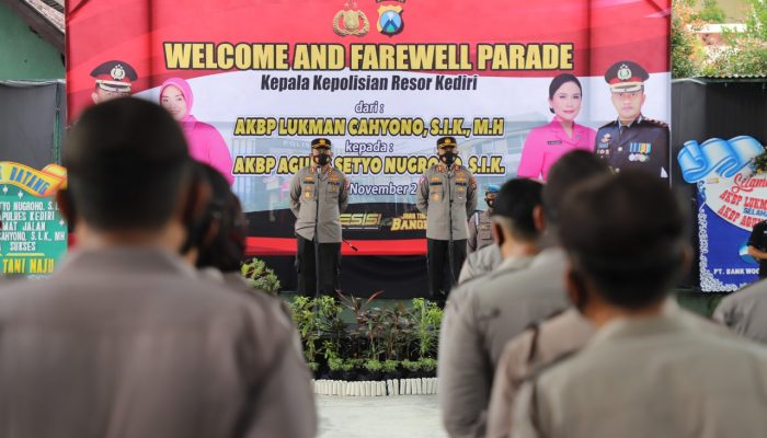 AKBP Agung Setyo Nugroho Resmi Jabat Kapolres Kediri