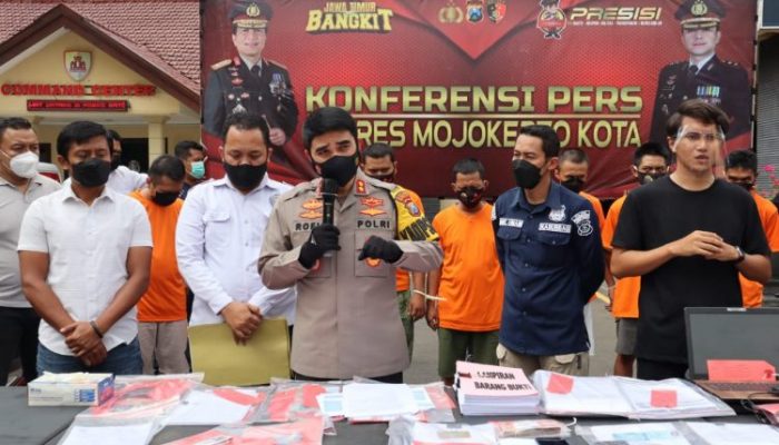 Polresta Mojokerto Bongkar Penipuan dan Penggelapan di Mega Finance hingga 1,2 M