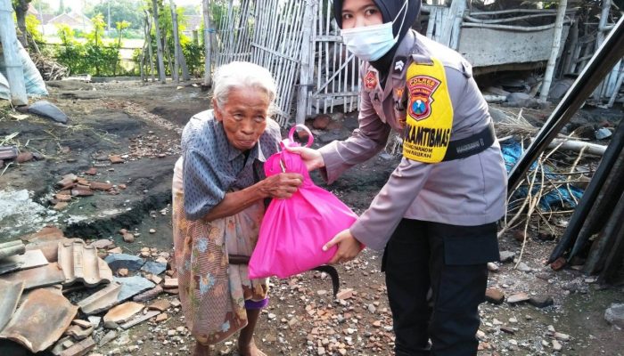 Bertugas Sebagai Bhabinkamtibmas, Polwan Peduli Janda Lansia