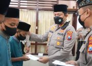 Polres Ponorogo Beri Santunan Kepada Anak Yatim Piatu