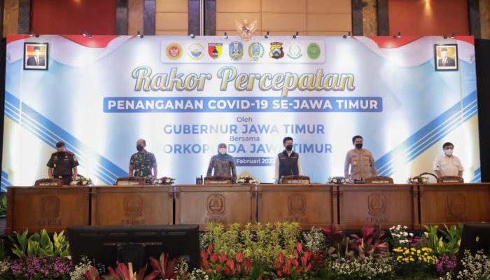 Siapkan Strategi Hadapi Gelombang 3, Forkopimda Jatim Gelar Rakor Percepatan Penanganan Covid-19