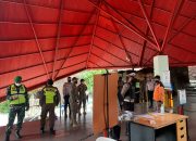 Kapolres Kediri Tinjau Isoter wisma Atlet Pare dan Posko Kampung Tangguh Plemahan