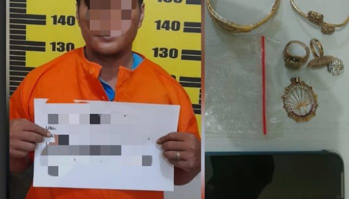 Gasak Perhiasan Milik Tetangga, Laki Laki Asal Desa Ketanon di Bekuk Polisi