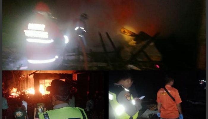 Di Tinggal Ke Masjid, Rumah Seorang Nenek Di Tanggunggunung Ludes Terbakar