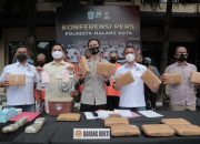 Polresta Malang Kota Berhasil Gagalkan Upaya Peredaran Ganja Seberat 14,5 KG