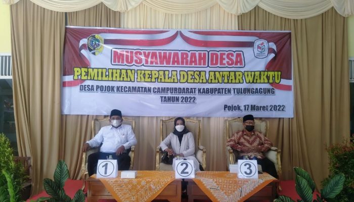 Pemilihan Kades PAW, Desa Pojok Awalnya Bersaing, Tapi Akirnya Bersanding
