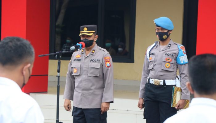 Jelang Penerimaan Polri, Kabag SDM Polres Ponorogo Ajak Anggota Sosialisasikan Prinsip “BETAH” Kepada Masyarakat