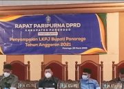 DPRD Ponorogo Gelar Rapat Paripurna LKPJ Bupati Tahun 2021, Para Wakil Rakyat Sepakat Dibentuk Pansus