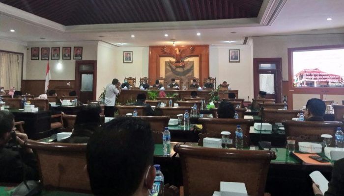 DPRD Tulungagung Gelar Rapat Paripurna Penyampaian Ranpeda Pertanggungjawaban Pelaksanaan APBD Tahun 2021