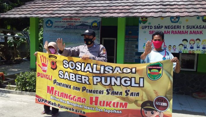 Polres Purwakarta giat Sosialisasi Saber Pungli ke Masyarakat.