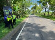 Cegah laka lantas,Satlantas Polres Ponorogo Berikan Himbauan dan Sosialisasi.