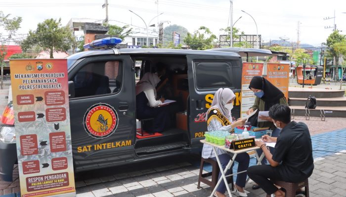 Layanan Prima Polres Trenggalek Sediakan Pelayanan SKCK Keliling