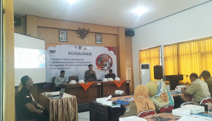 Wujudkan Desa Digital, DPMD Tulungagung Gelar Sosialisasi Tranformasi dan Akslerasi Digital Desa