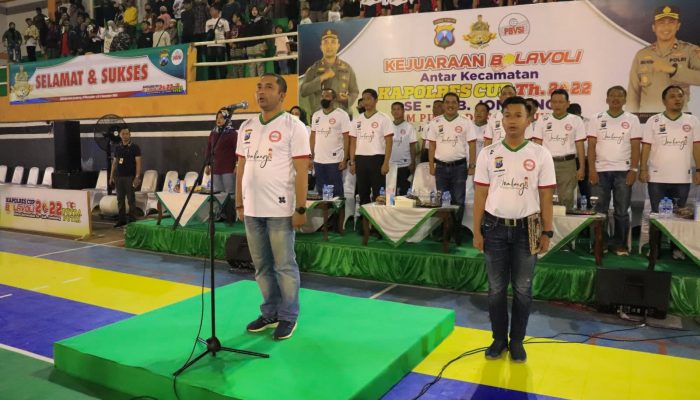 Gelar Kejuaraan Bola Voli, Kapolres Jombang : Junjung sportivitas dan cetak atlet berprestasi