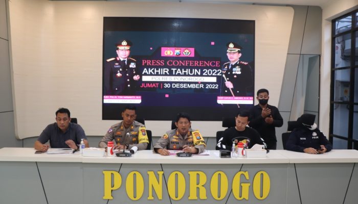 Press Release Akhir Tahun 2022, Kapolres : Keberhasilan Penyelesaian Tindak Pidana Ini Tidak Lepas Dari Komitmen Kami Yang di Bantu Stake Holder dan Juga Masyarakat