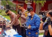 Akhir Tahun 2022, Polres Tulungagung Musnahkan Rubuan Barang Bukti