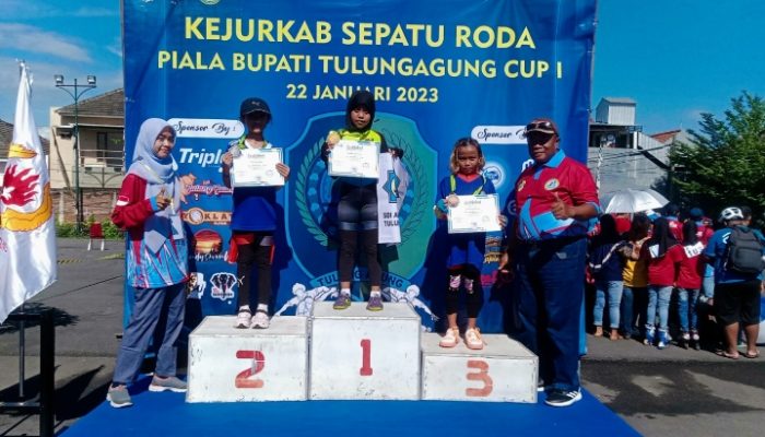 Bupati Resmi Membuka Kejurkab Sepatu Roda, Bertajuk Kejurkab Piala Bupati Cup Yang Pertama  Di Tulungagung