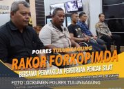 Polres Tulungagung Adakan Rakor Menyikapi Pemasalahan Antar Perguruan Silat PSHT Dan PN