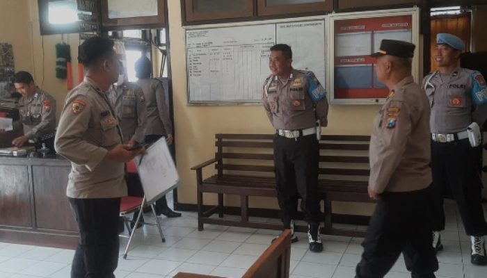 Lomba Kebersihan Mako Hari Bhayangkara, Tim Penilai Polres Trenggalek Sambangi Mapolsek