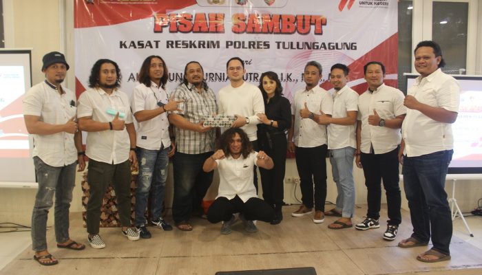 Akhiri Massa Tugasnya, Kasat Reskrim Polres Tulungagung  AKP Agung Kurnia Putra Pamit Pada  Wartawan 