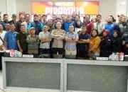 Pamit Dengan Awak Media, Kapolres Tulungagung Gelar Piramida 