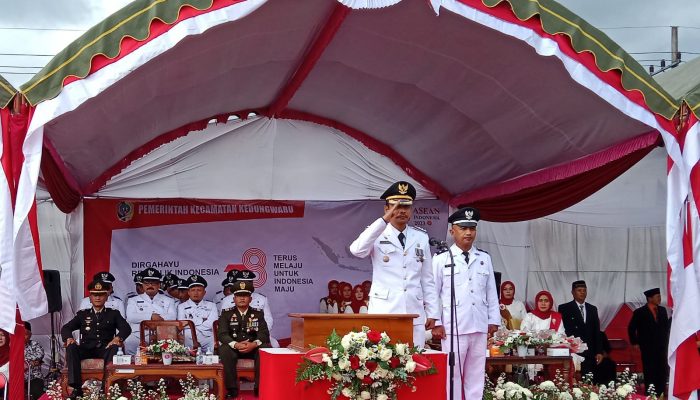 Pemerintah Kecamatan Kedungwaru, Gelar Upacara Bendera HUT Kemerdekaan RI Ke – 78 