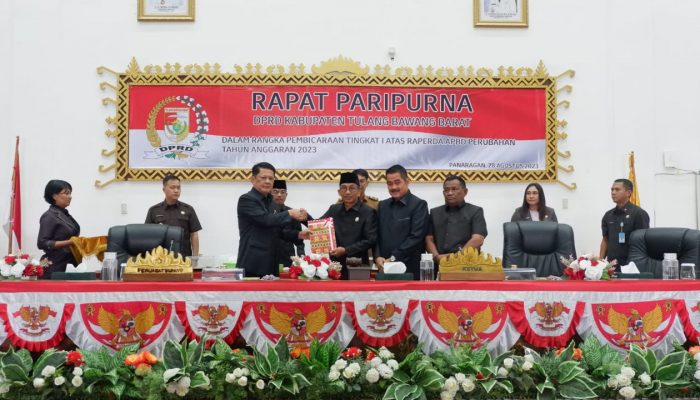 DPRD TBB Gelar Paripurna Bersama Pj Bupati, Tanda Tangani KUA-PPAS Anggaran 2023