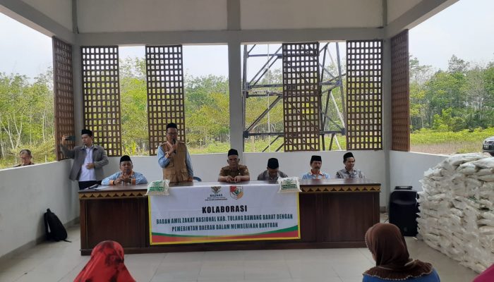 Pemkab Tubaba dan Baznas Salurkan Bantuan Beras Tekan Dampak El Nino