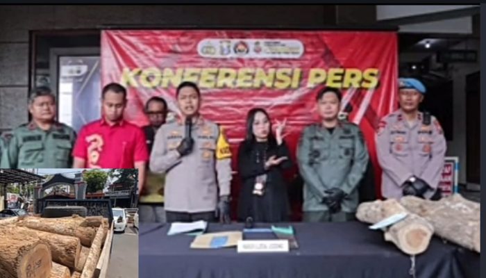 Polres Tulungagung Berhasil Ungkap Kasus Ilegal loging Hutan Produksi Petak 7a1 