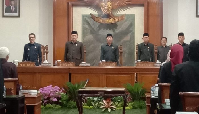 Rapat Paripurna Penetapan Ranperda dan Penyampaian Rekomendasi LKPJ Bupati TA 2023