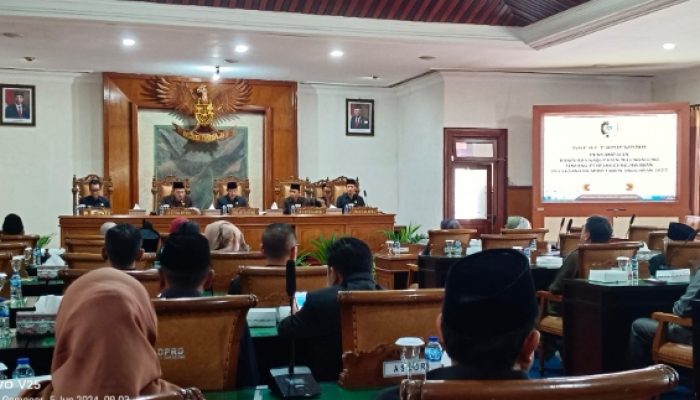 DPRD Tulungagung Gelar Rapat Paripurna Penyampaian Ranperda Pertanggungjawaban APBD anggaran 2023