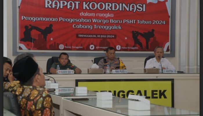 Pengamanan Pengesahan Warga Baru PSHT, Polres Trenggalek Akan Libatkan Personel Gabungan