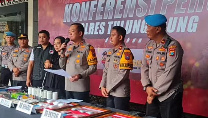 Polres Tulungagung Ungkap Kasus Peredaran Narkoba Terbesar