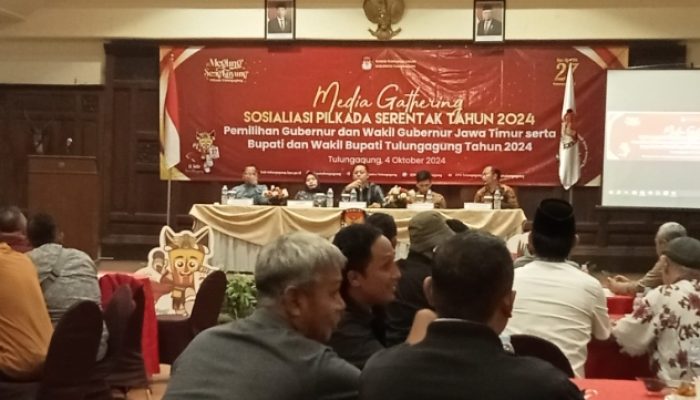 KPU Kabupaten Tulungagung Gelar Media Gathering Sosialisasi Pilkada Serentak 2024