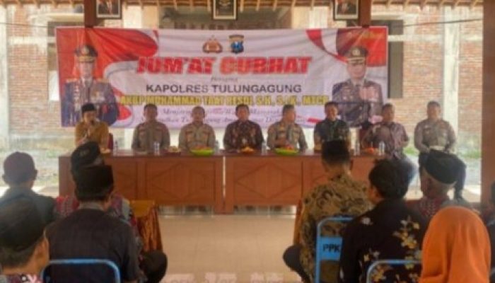 Polres Tulungagung Gelar Program Jumat Curhat di Desa Blendis Kecamatan Gondang