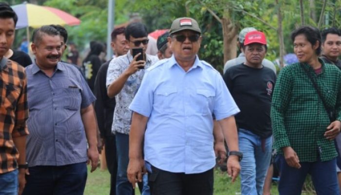 Ribuan Warga Padati Sungai Lodagung Sambut Paslon Mardinoto dalam Acara Mancing Bareng