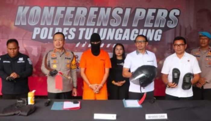 Satreskrim Polres Tulungagung Ungkap Kasus Curas Bersenjata Tajam 