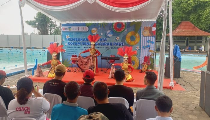 Kapolsek Pare Hadiri Pembukaan Kolam Renang Corah, Wisata Andalan Kembali Dibuka