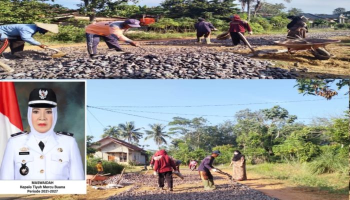 Anggaran Dana Desa Tiyuh Mercu Buana Fokus Pada Kegiatan Program Pembangunan Fisik dan Non Fisik 