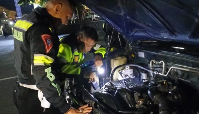 Polres Kediri Kota Amankan 11 Barang Bukti dalam Razia Antisipasi Balap Liar